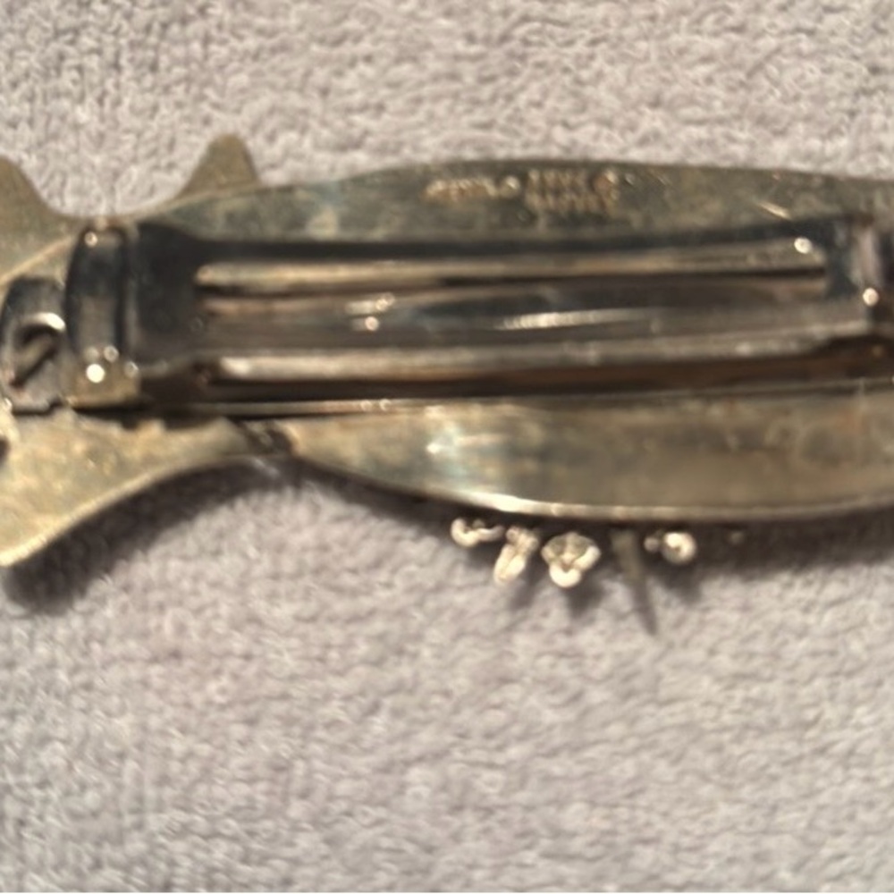 Silver Cat Hair Clip- Hand Made - Picture 6 of 6